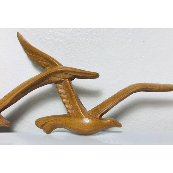 Homco Mid Century Modern Birds Wall Decor Seagulls Pair Vintage MCM USA - Picture 3 of 9